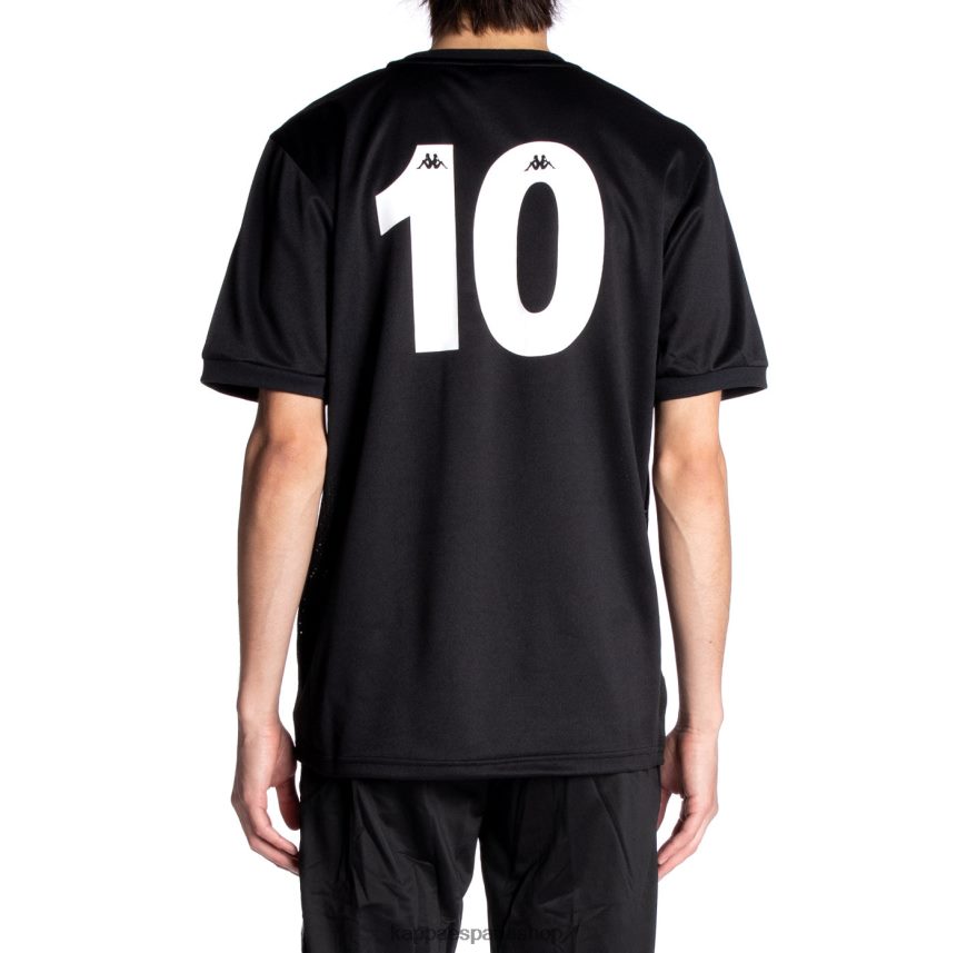 Kappa hombres auténtica camiseta de arnold azabache negro 4P8JZR211
