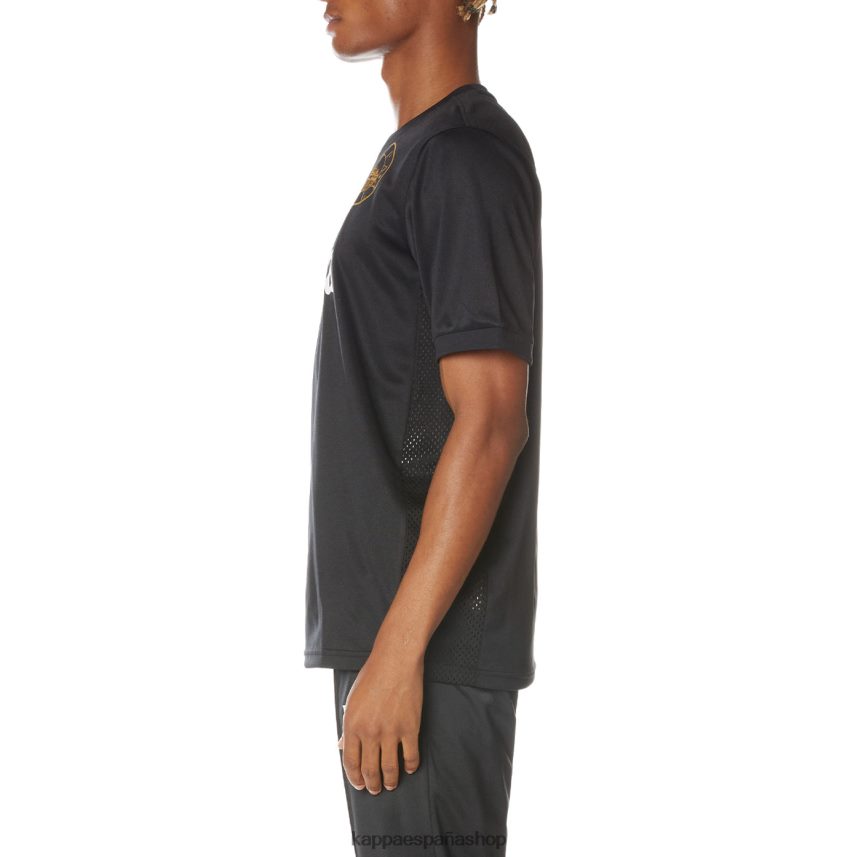 Kappa hombres auténtica camiseta de arnold negro azabache 4P8JZR213