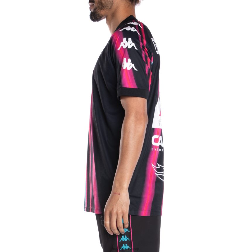 Kappa hombres auténtica camiseta de fútbol de gumball gabz negro rosa 4P8JZR193