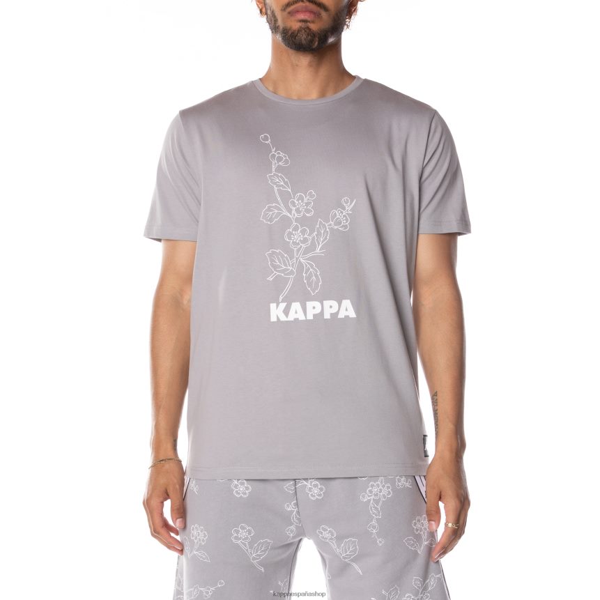 Kappa hombres auténtica camiseta de vitriolo japonés gris 4P8JZR173
