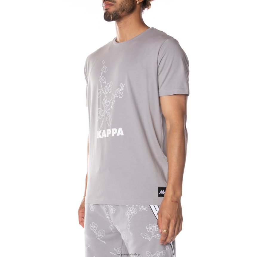 Kappa hombres auténtica camiseta de vitriolo japonés gris 4P8JZR173