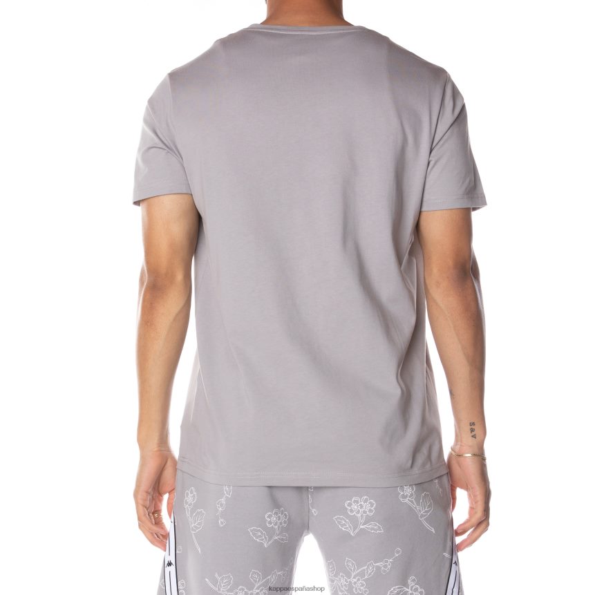 Kappa hombres auténtica camiseta de vitriolo japonés gris 4P8JZR173