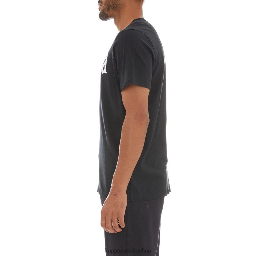 Kappa hombres auténtica camiseta sfreeze humo negro 4P8JZR178