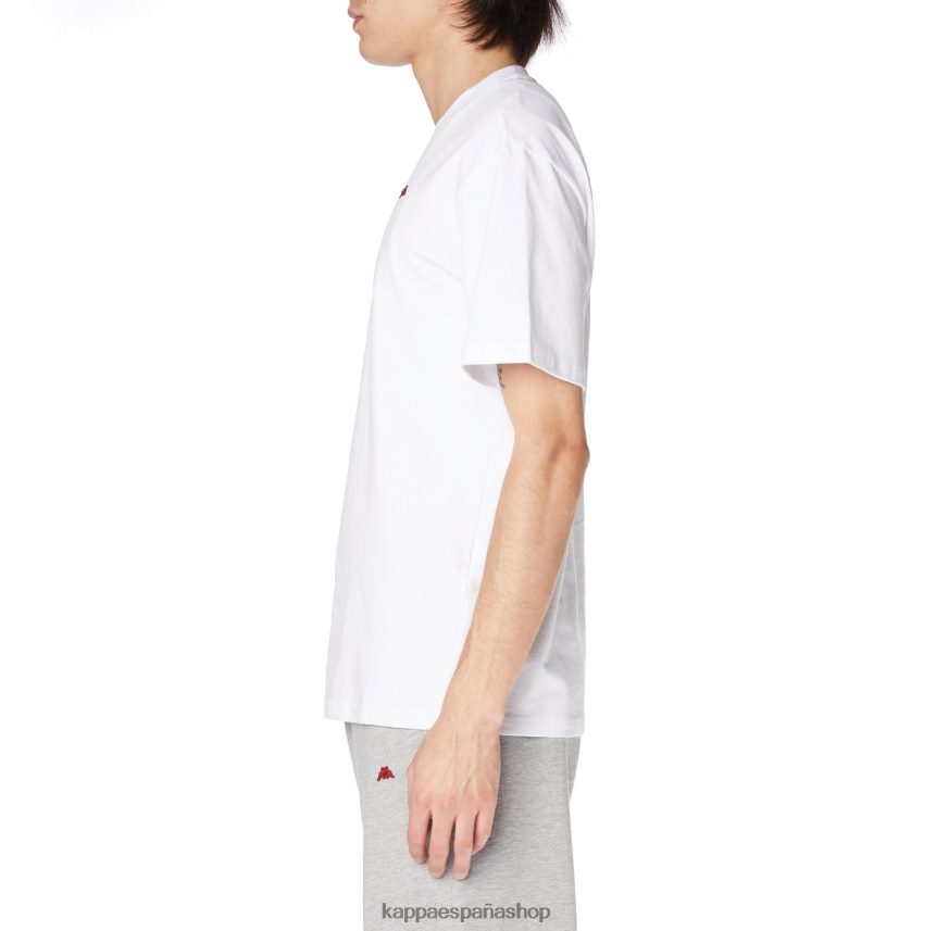 Kappa hombres bata giovani darphis camiseta blanco 4P8JZR201