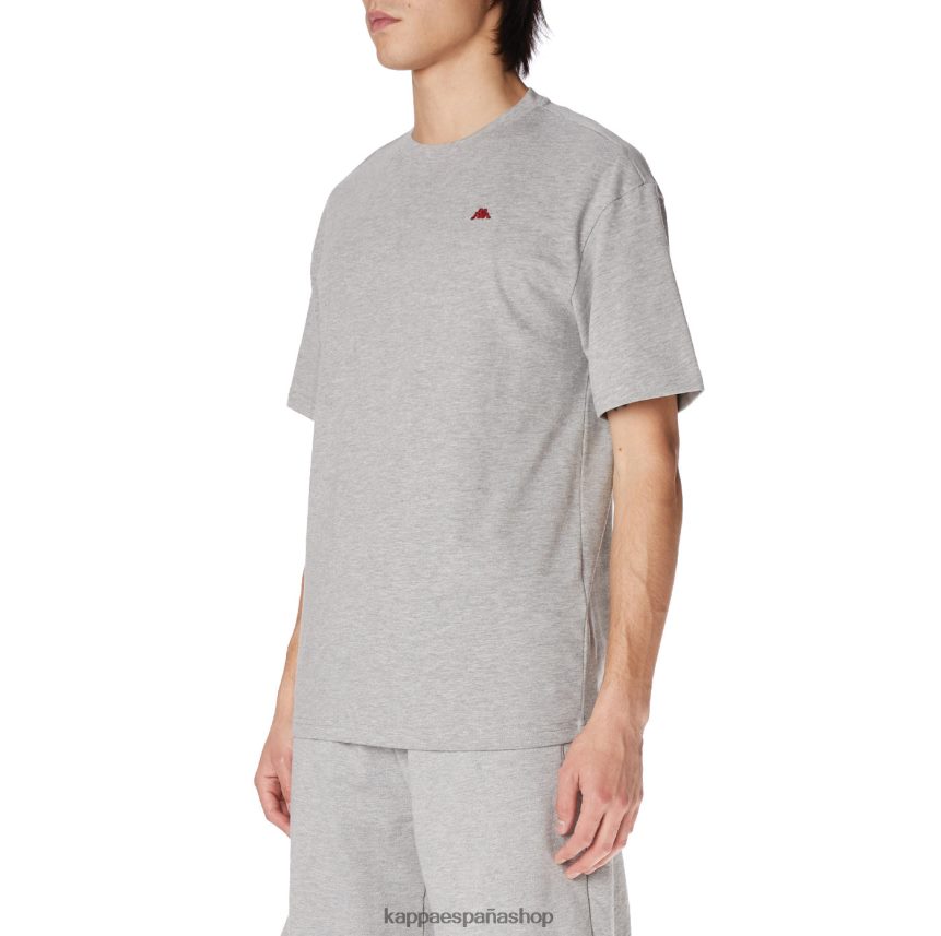 Kappa hombres bata giovani darphis camiseta gris claro 4P8JZR153