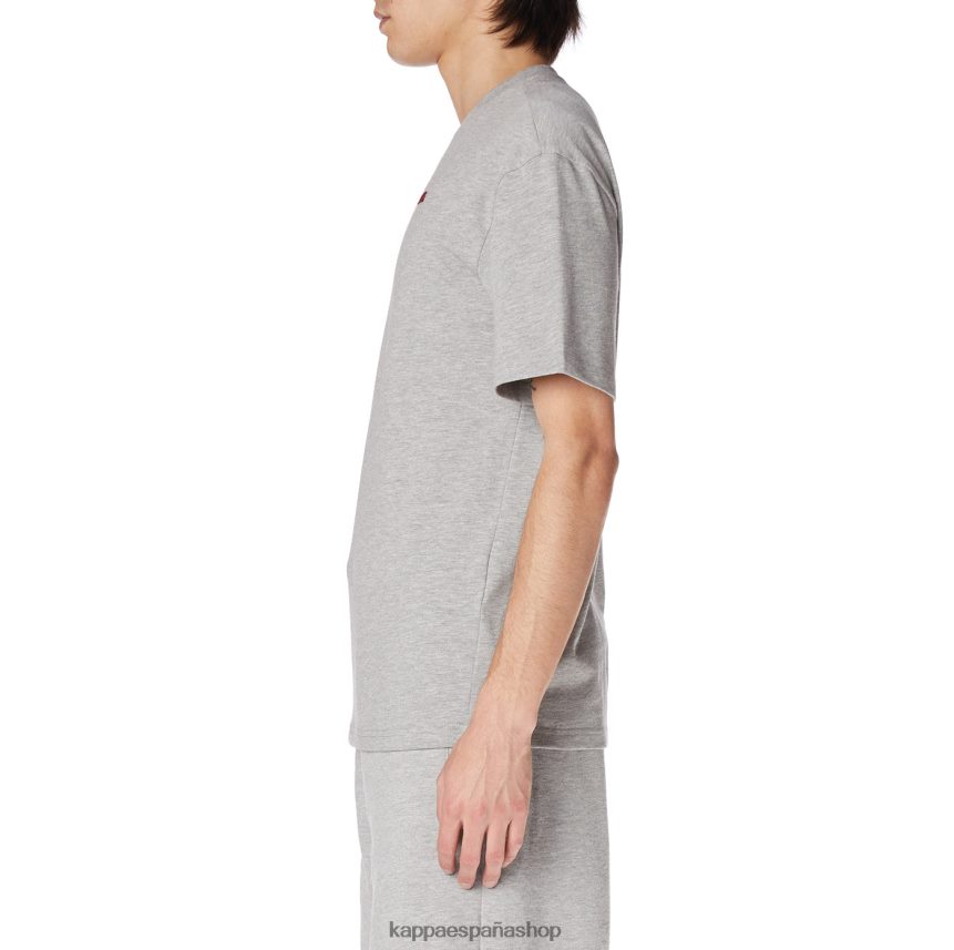 Kappa hombres bata giovani darphis camiseta gris claro 4P8JZR153