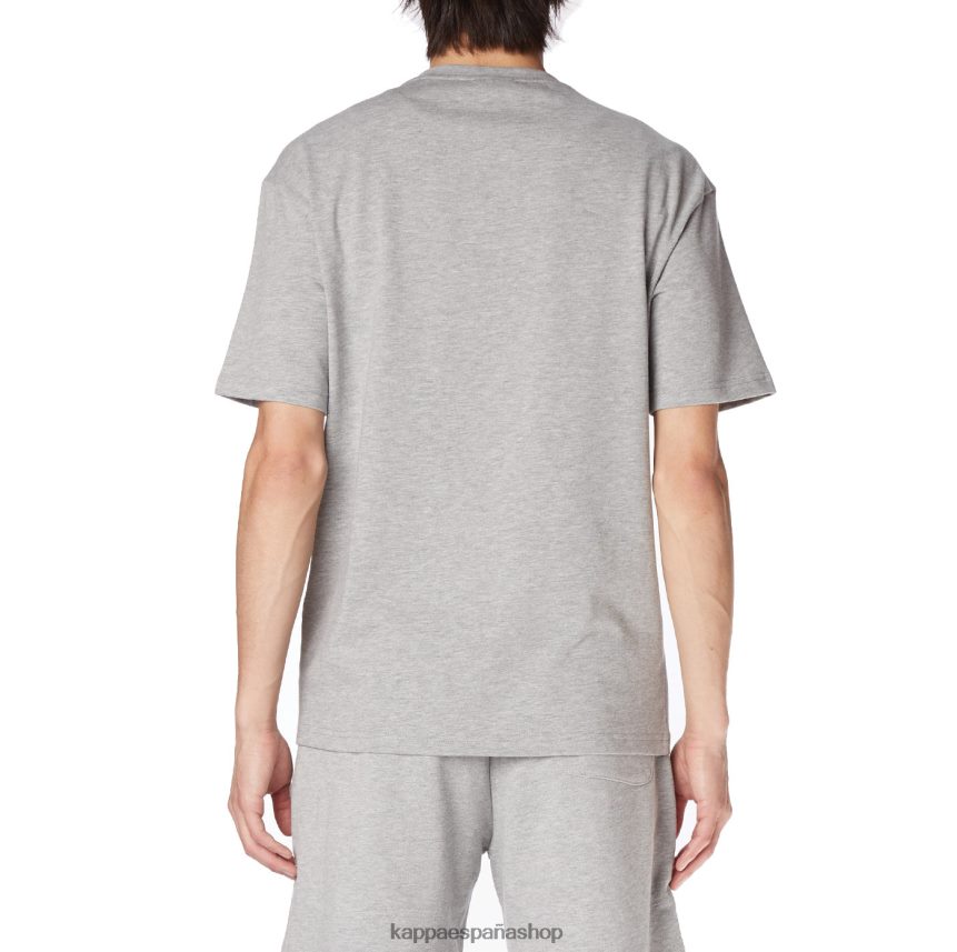 Kappa hombres bata giovani darphis camiseta gris claro 4P8JZR153