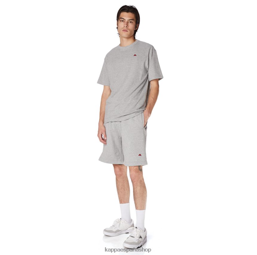 Kappa hombres bata giovani darphis camiseta gris claro 4P8JZR153