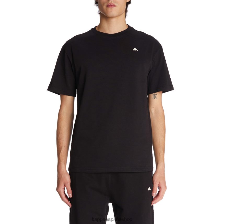 Kappa hombres bata giovani darphis camiseta negro 4P8JZR152