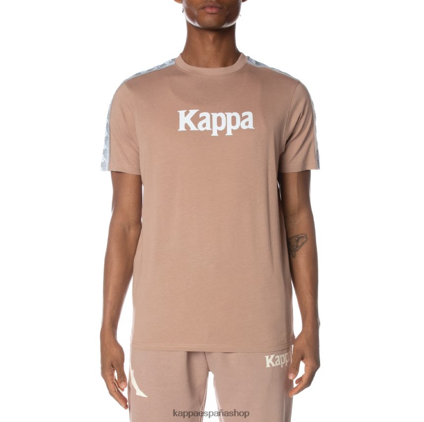Kappa hombres camiseta 222 banda dabst beige 4P8JZR155