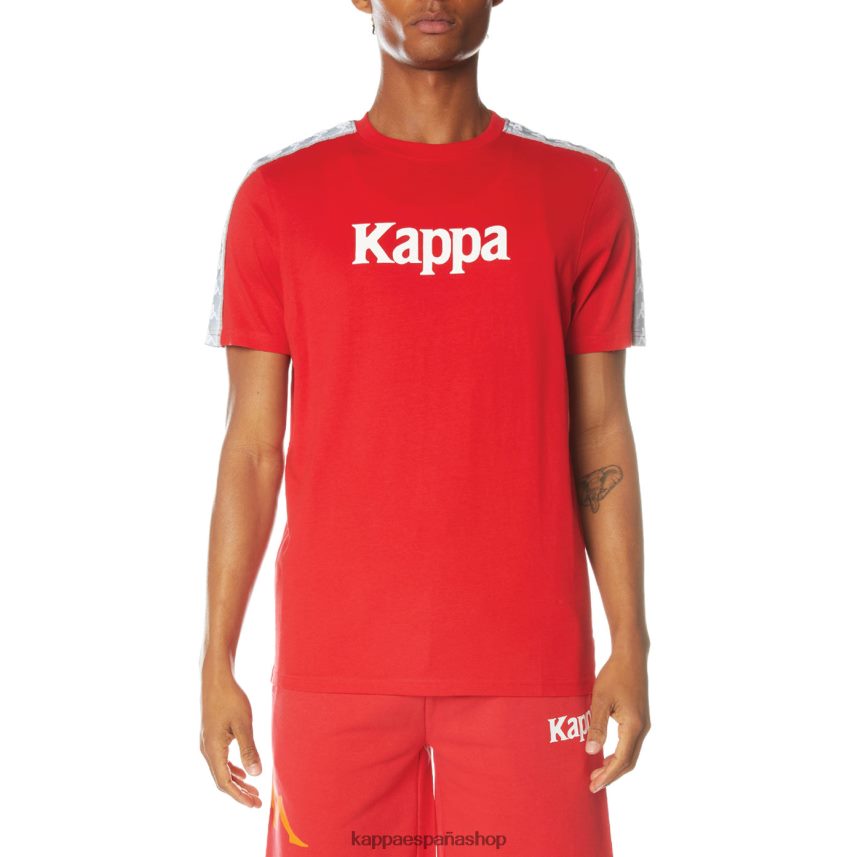 Kappa hombres camiseta 222 banda dabst rojo 4P8JZR141