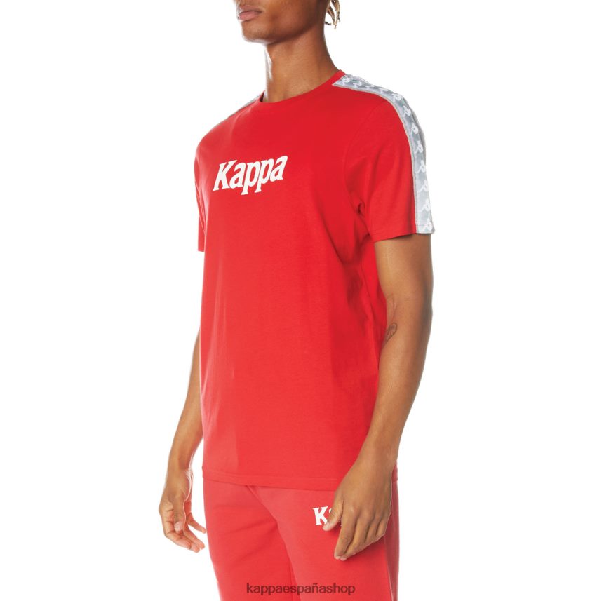 Kappa hombres camiseta 222 banda dabst rojo 4P8JZR141