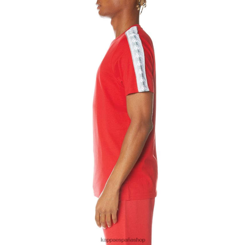 Kappa hombres camiseta 222 banda dabst rojo 4P8JZR141