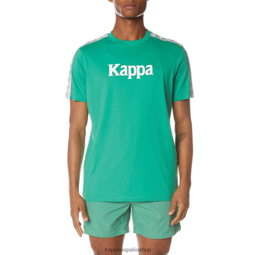 Kappa hombres camiseta 222 banda dabst verde 4P8JZR146