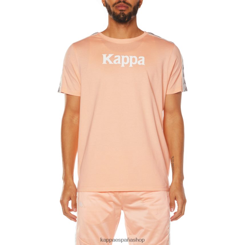 Kappa hombres camiseta 222 banda deto 2 durazno 4P8JZR175