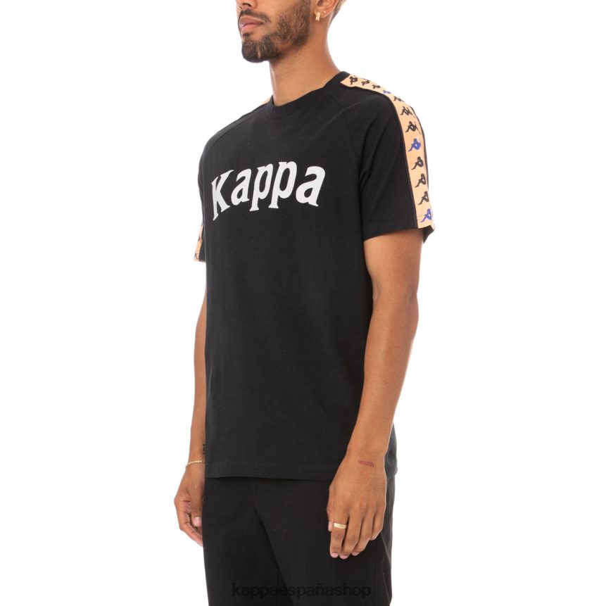 Kappa hombres camiseta 222 banda deto negro 4P8JZR183