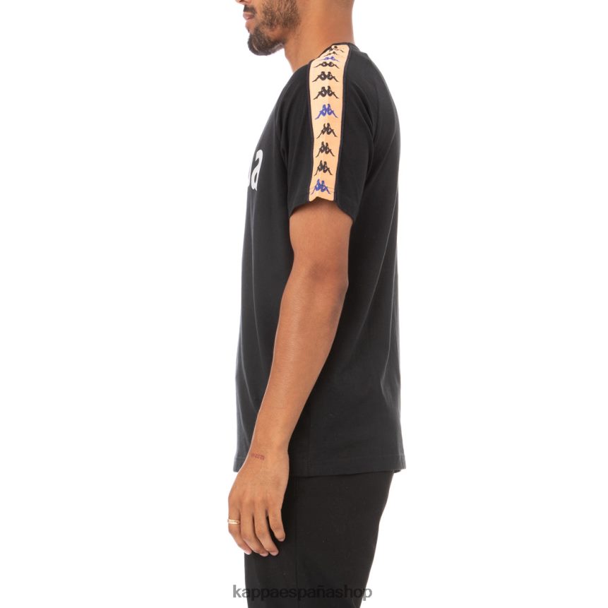 Kappa hombres camiseta 222 banda deto negro 4P8JZR183