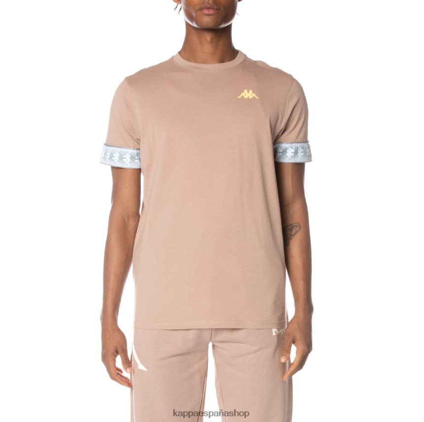 Kappa hombres camiseta 222 banda torby beige 4P8JZR154
