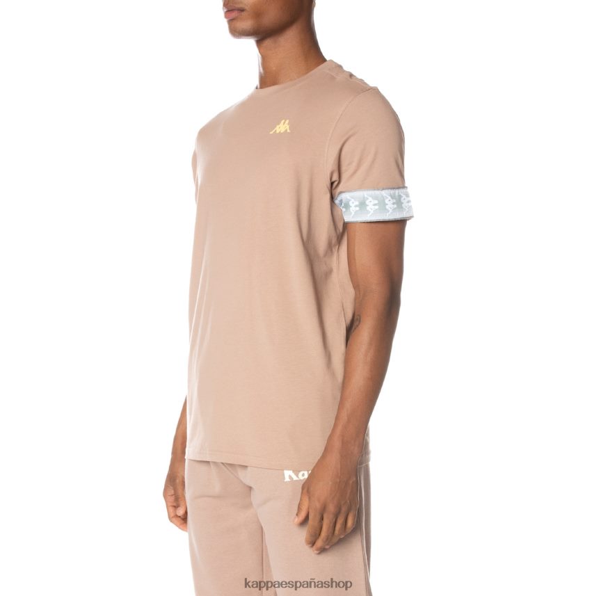 Kappa hombres camiseta 222 banda torby beige 4P8JZR154