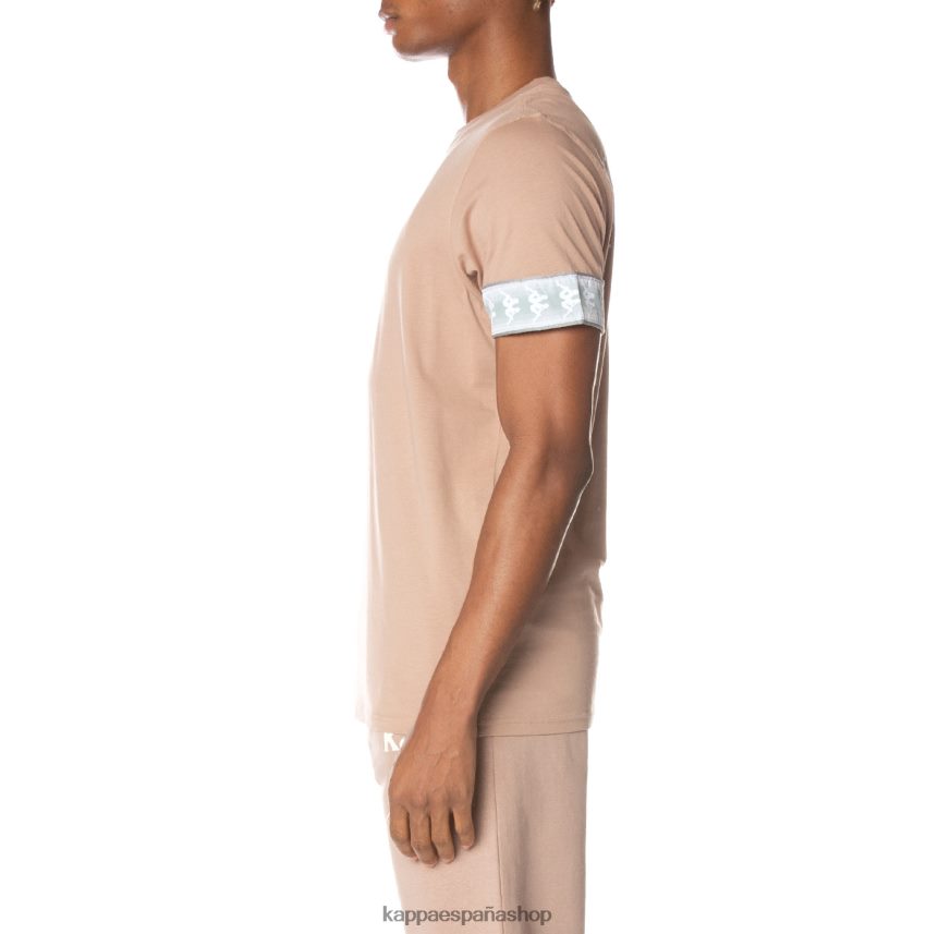 Kappa hombres camiseta 222 banda torby beige 4P8JZR154