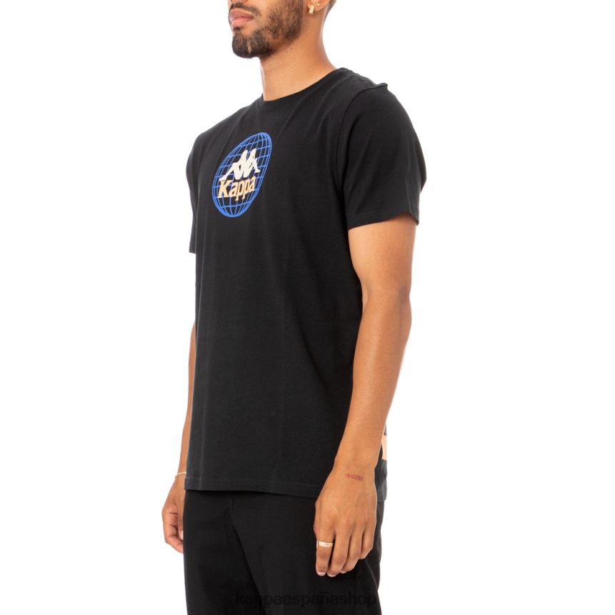 Kappa hombres camiseta ajoban autentica negro 4P8JZR182