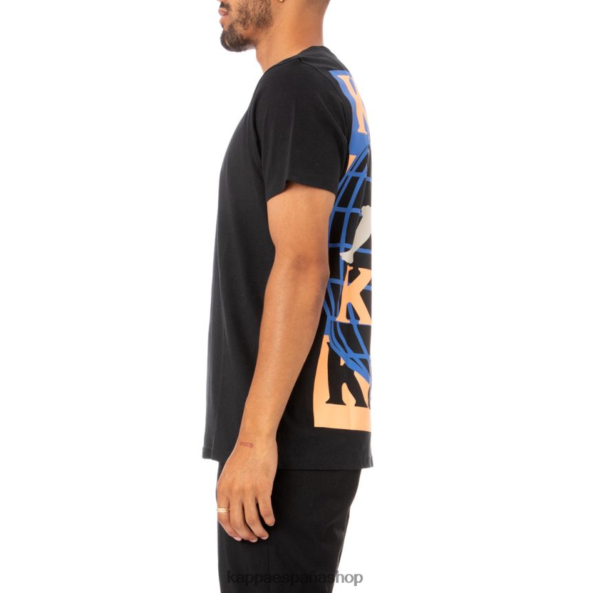 Kappa hombres camiseta ajoban autentica negro 4P8JZR182