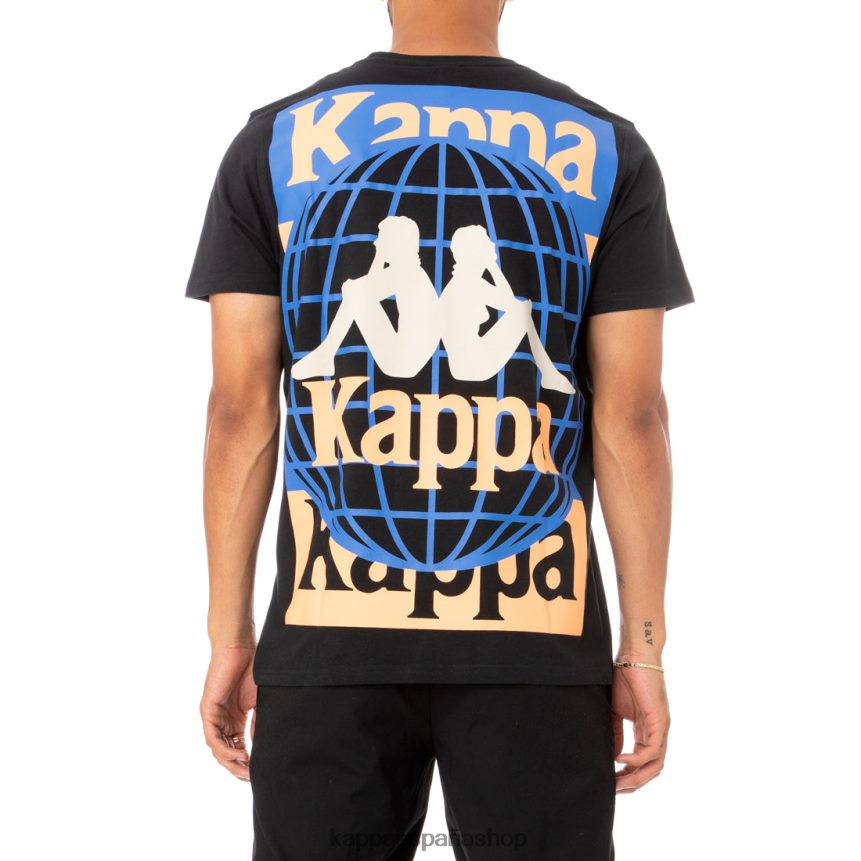 Kappa hombres camiseta ajoban autentica negro 4P8JZR182