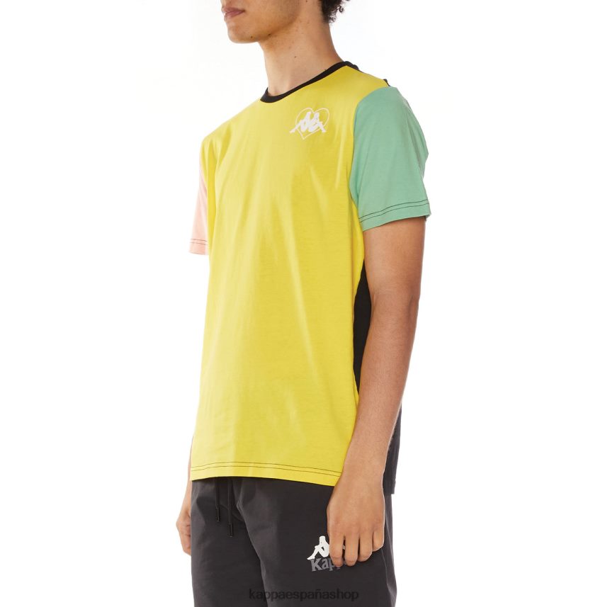 Kappa hombres camiseta auténtica de zabrze azabache negro 4P8JZR103