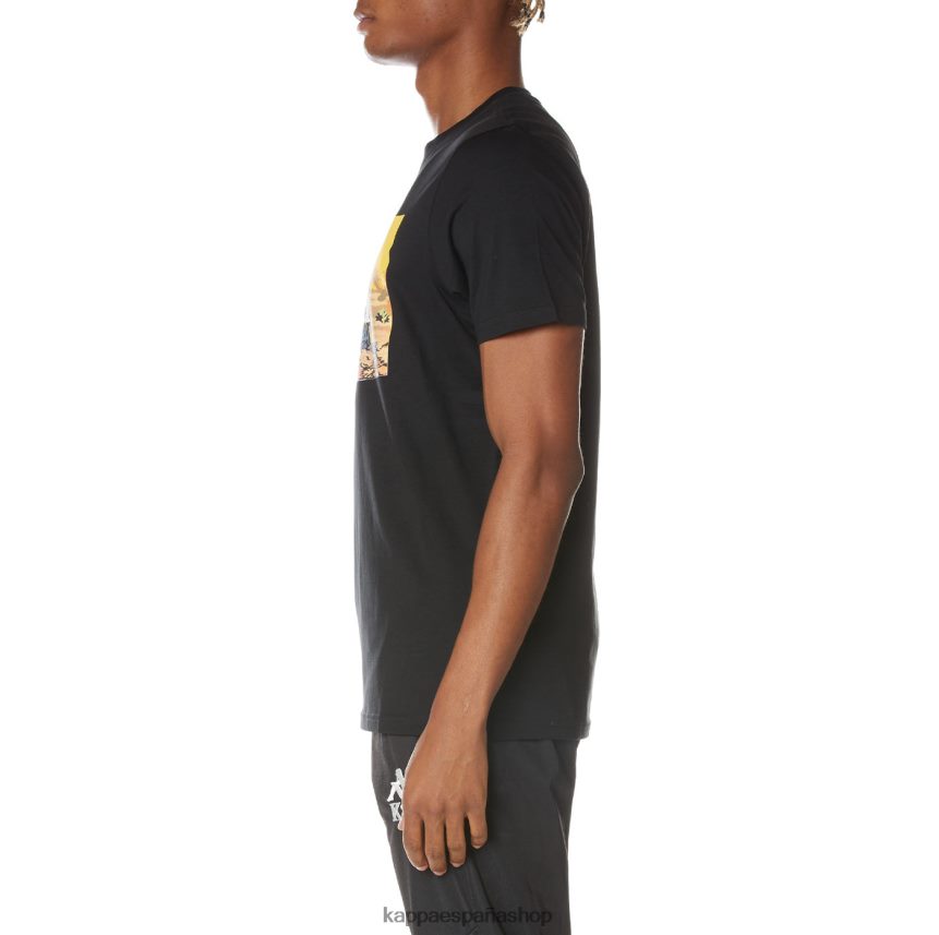 Kappa hombres camiseta autentica del cairo negro azabache 4P8JZR164
