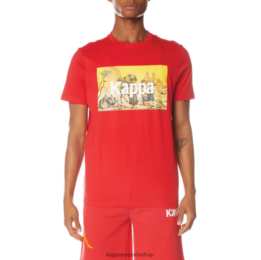 Kappa hombres camiseta autentica del cairo rojo 4P8JZR145