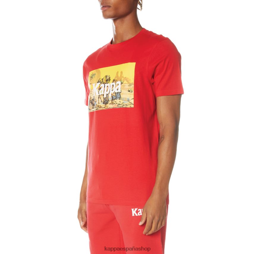 Kappa hombres camiseta autentica del cairo rojo 4P8JZR145