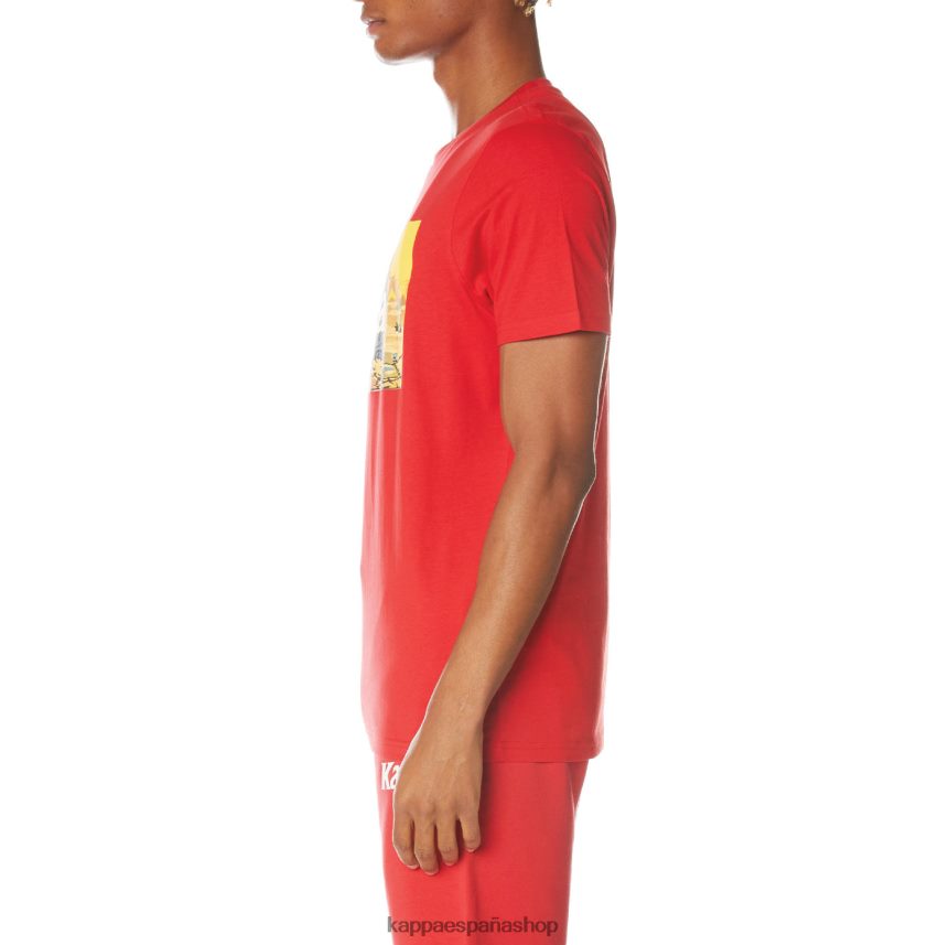 Kappa hombres camiseta autentica del cairo rojo 4P8JZR145