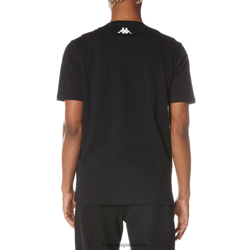 Kappa hombres camiseta autentica del rio azabache negro 4P8JZR133