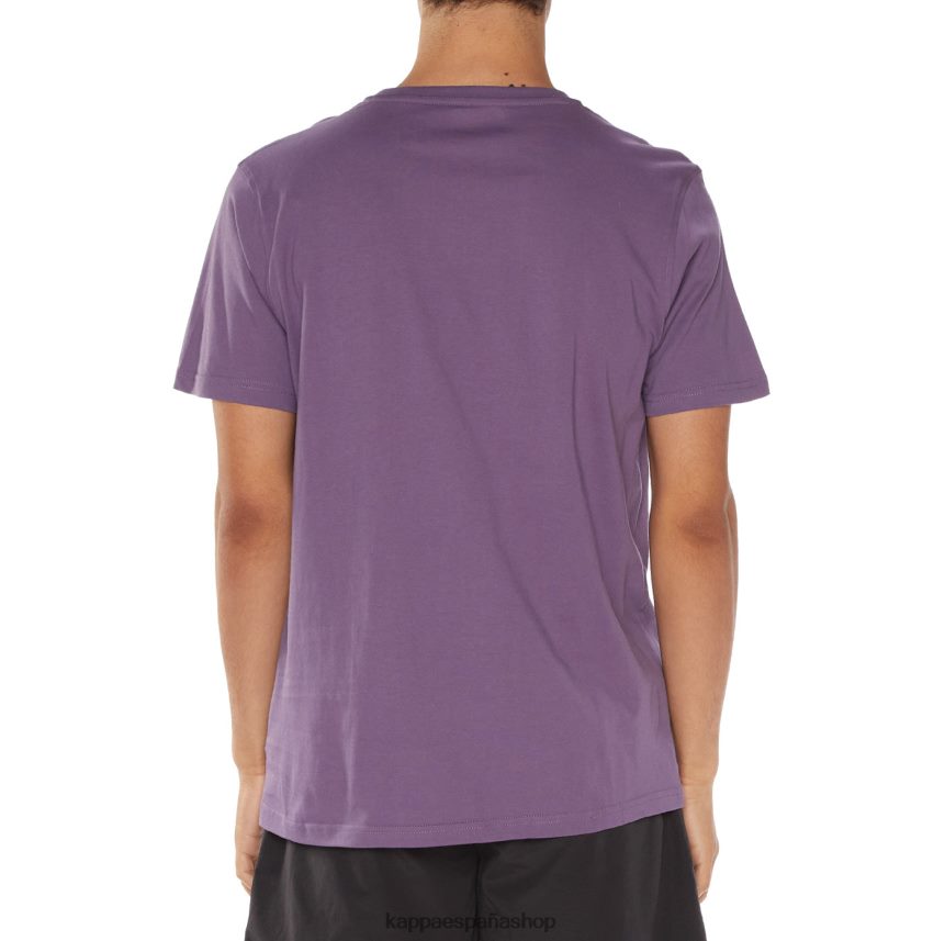 Kappa hombres camiseta con logo de ostesso Violeta 4P8JZR122