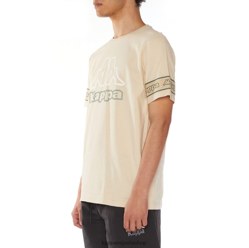 Kappa hombres camiseta con logo propio beige 4P8JZR113