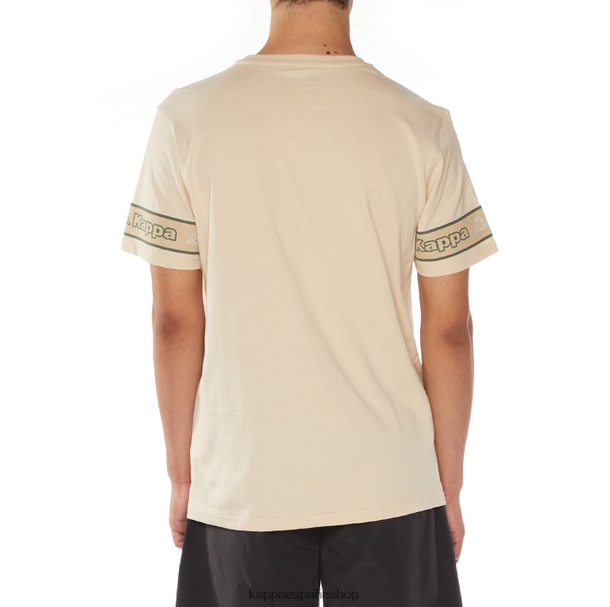 Kappa hombres camiseta con logo propio beige 4P8JZR113