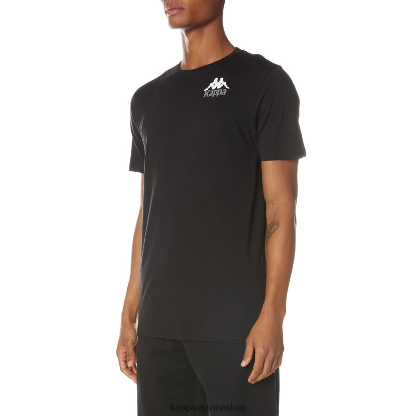 Kappa hombres camiseta de auténticos capaces azabache negro 4P8JZR129