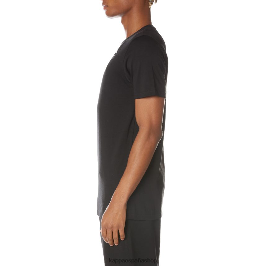 Kappa hombres camiseta de auténticos capaces azabache negro 4P8JZR129