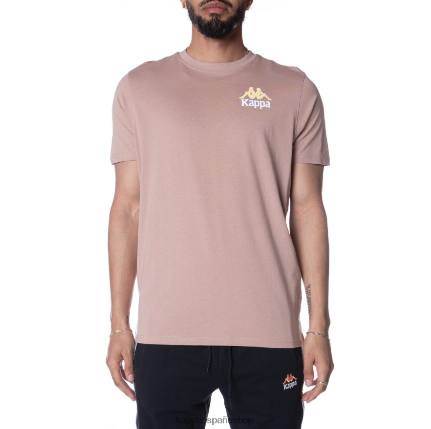 Kappa hombres camiseta de auténticos capaces beige 4P8JZR157