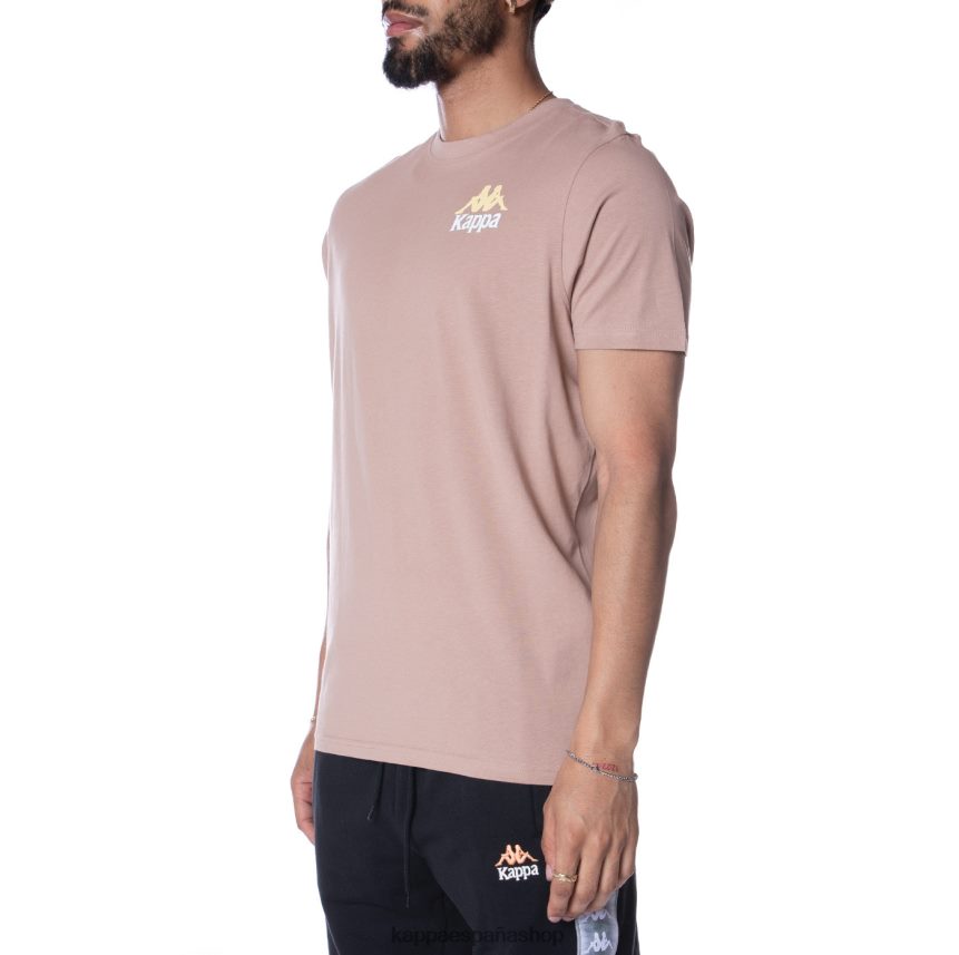 Kappa hombres camiseta de auténticos capaces beige 4P8JZR157