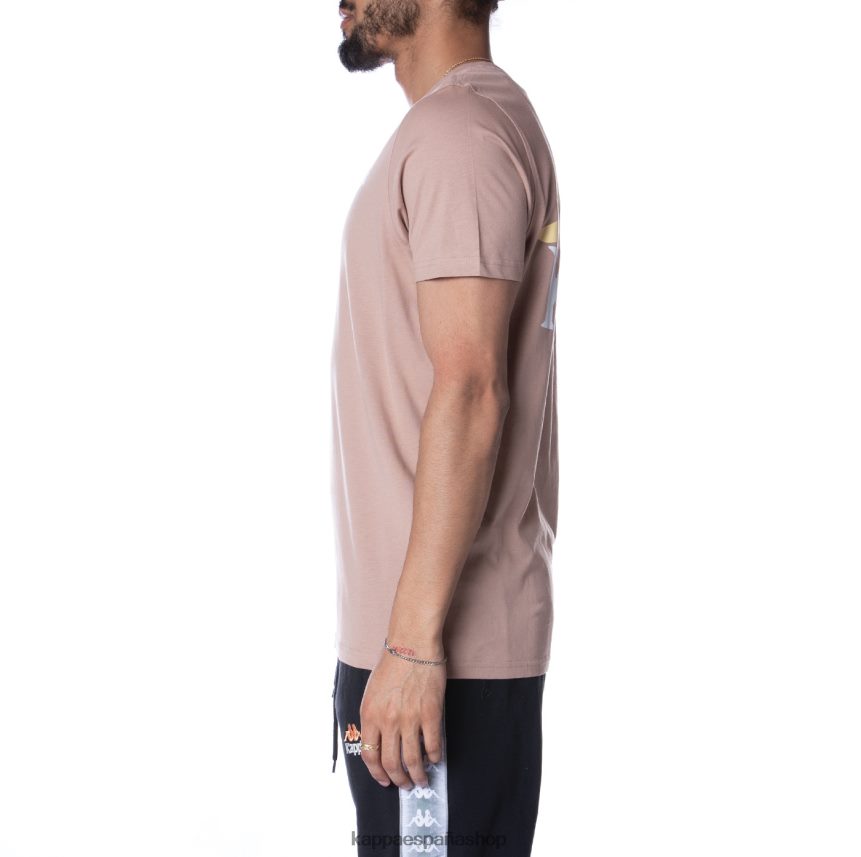 Kappa hombres camiseta de auténticos capaces beige 4P8JZR157