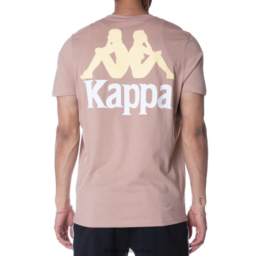 Kappa hombres camiseta de auténticos capaces beige 4P8JZR157
