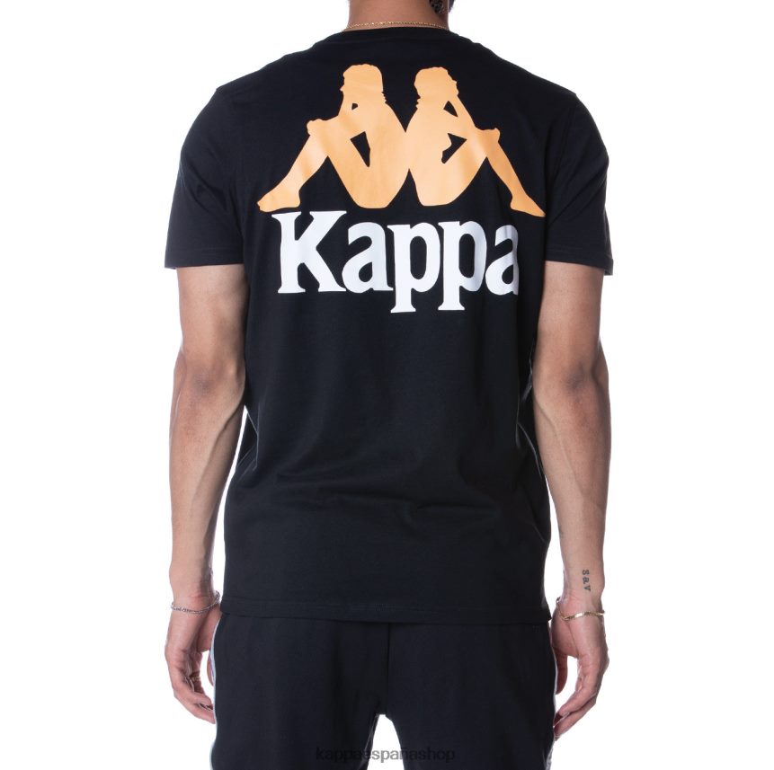 Kappa hombres camiseta de auténticos capaces negro azabache 4P8JZR165