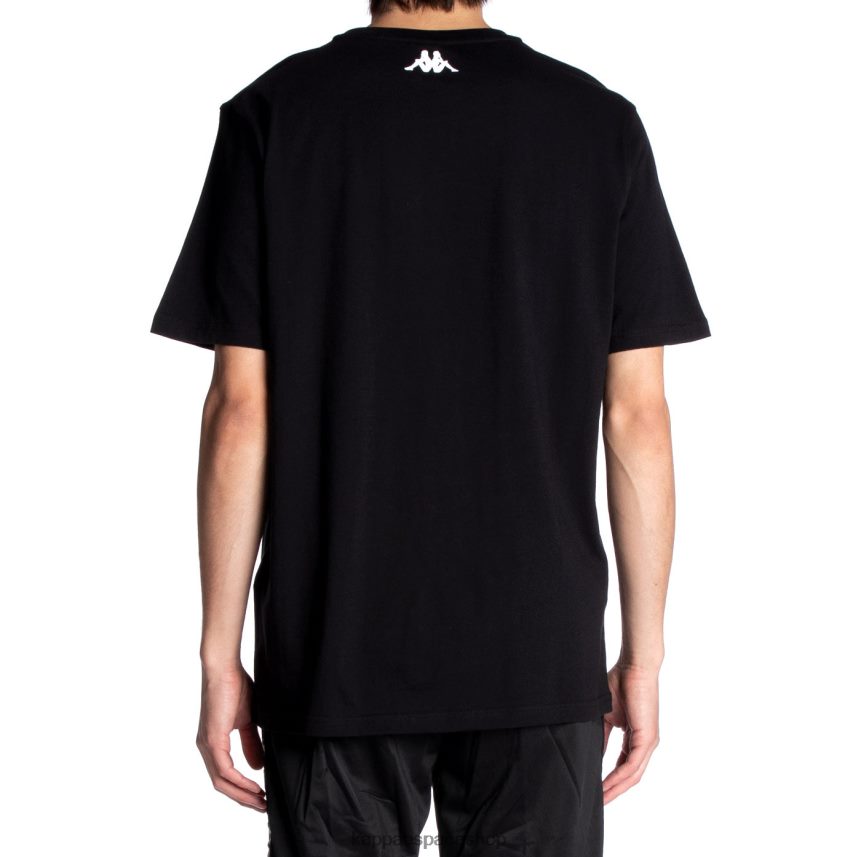 Kappa hombres camiseta de quinn azabache negro 4P8JZR139