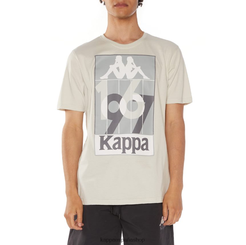 Kappa hombres camiseta de quinn gris 4P8JZR140