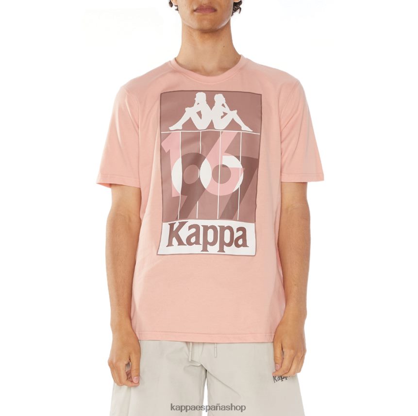 Kappa hombres camiseta de quinn rosa 4P8JZR107