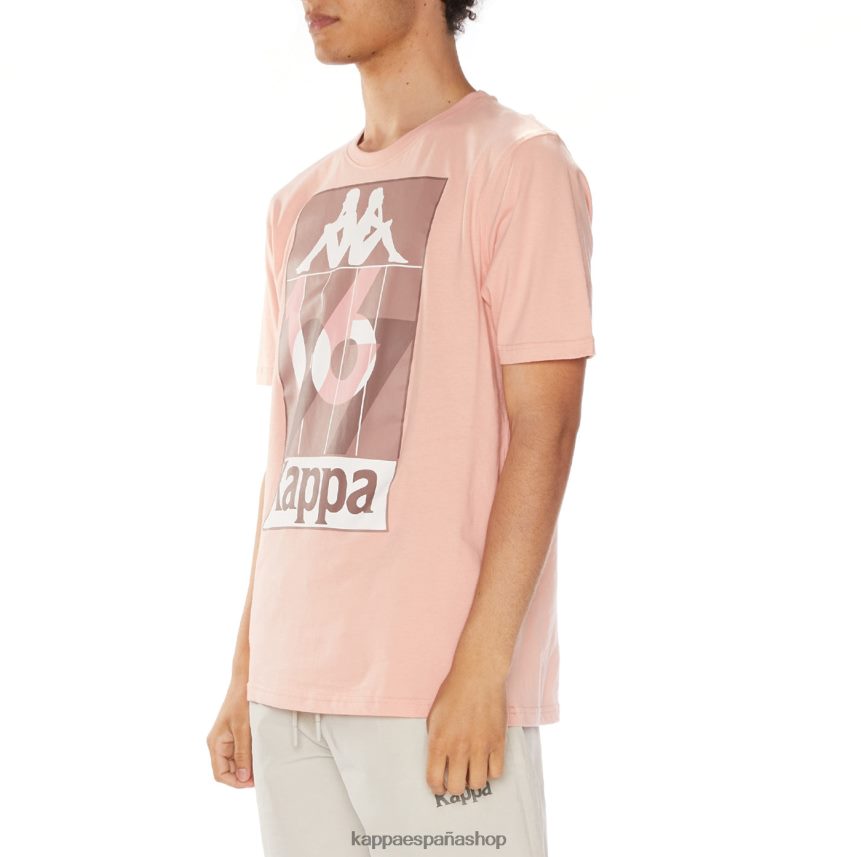 Kappa hombres camiseta de quinn rosa 4P8JZR107