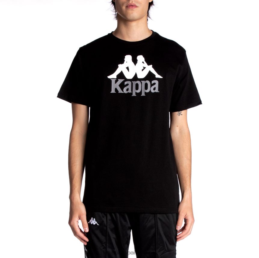 Kappa hombres camiseta estessi autentica azabache negro 4P8JZR128