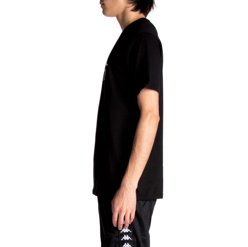 Kappa hombres camiseta estessi autentica azabache negro 4P8JZR128