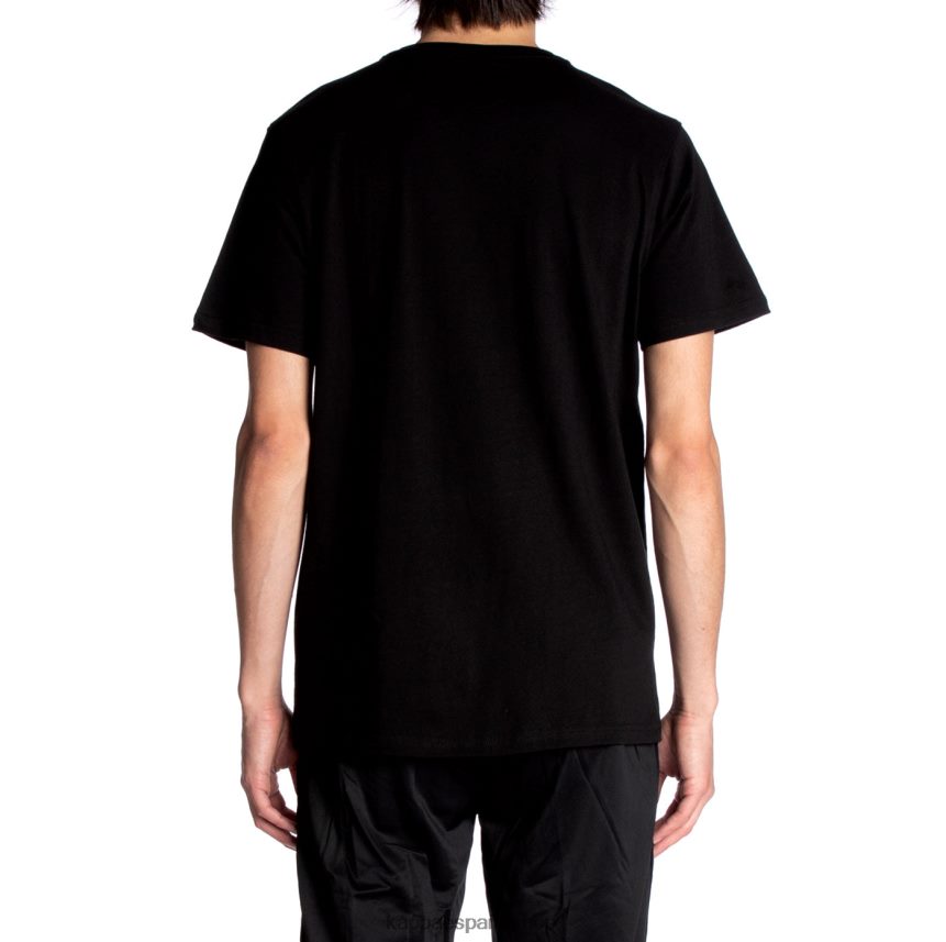Kappa hombres camiseta estessi autentica azabache negro 4P8JZR128